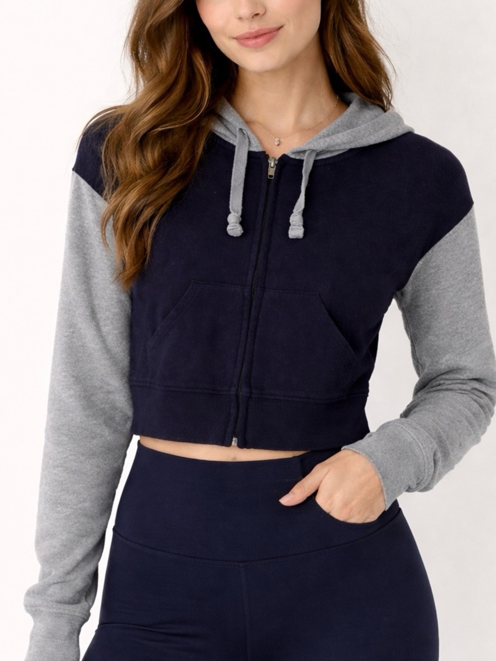 SO Vintage Zip Up Hoodie Fitted Sweatshirt Women’s Sz XS EUC